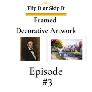 Flip It Or Skip It – Framed Decorative Artwork