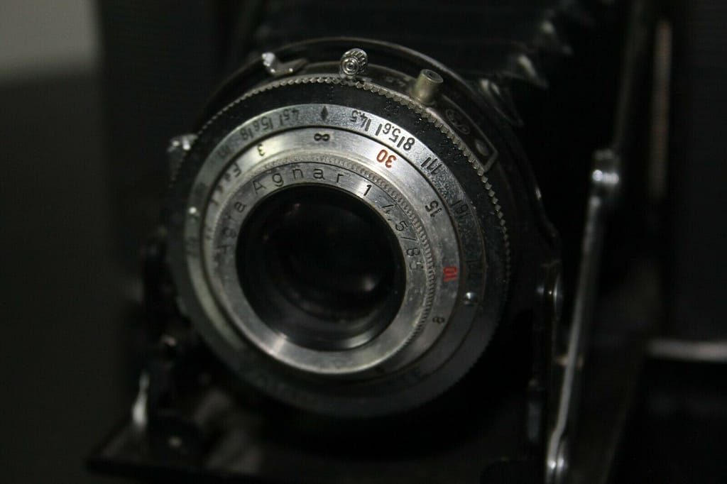 VINTAGE AGFA ISOLETTE I 6x6 Film Agnar 14585 Lens Case