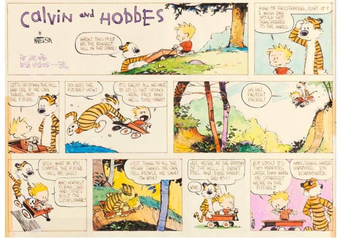 Calvin and Hobbes Comic Strip Sells for $480,000